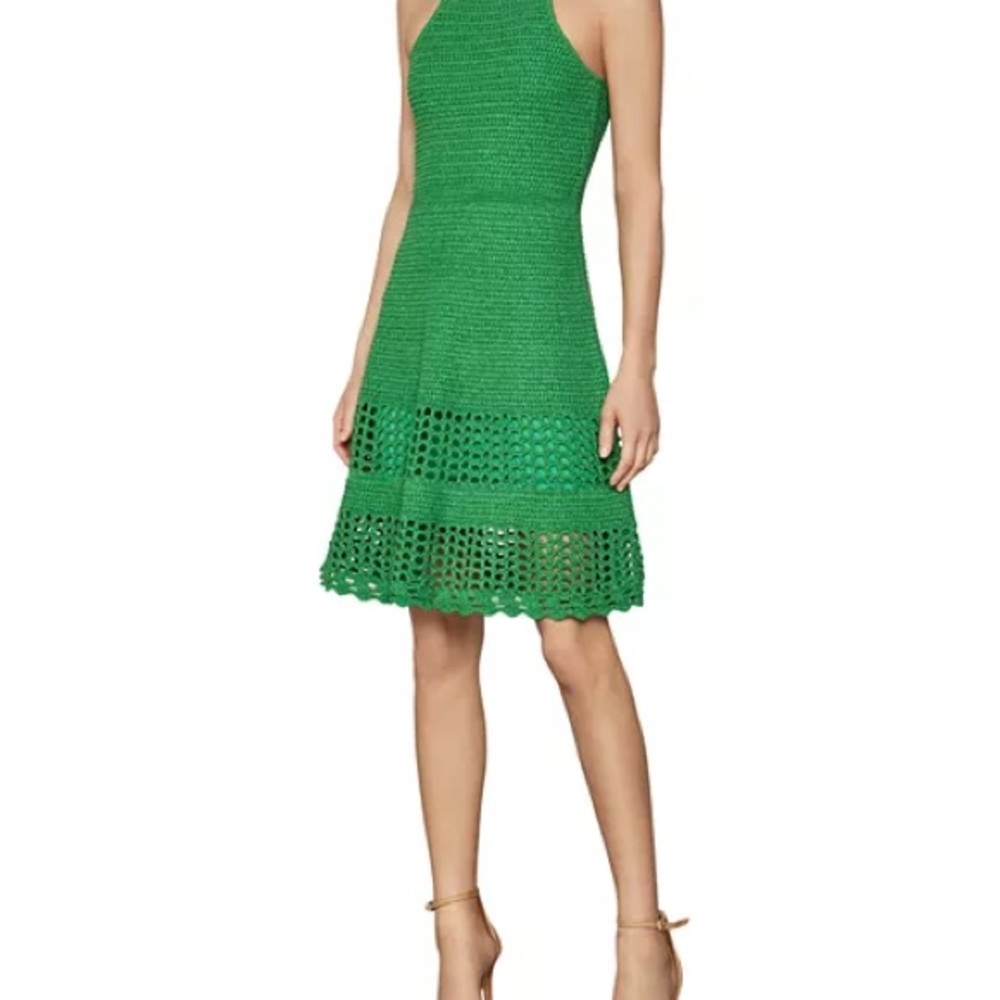 BCBGMaxAzria Vibrant Green Midi Dress